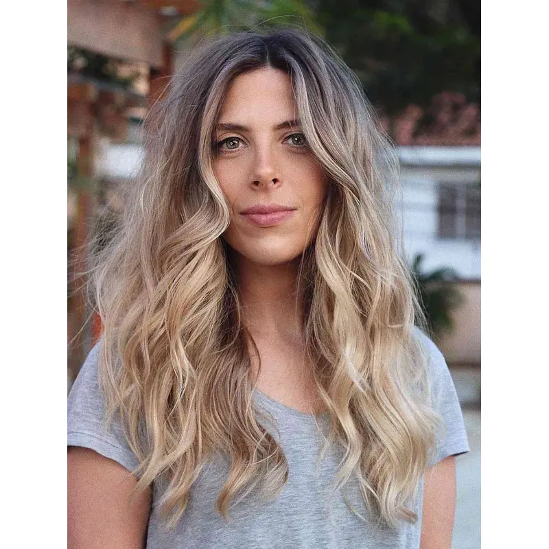 Long Hair Wigs For Women Beautiful Layered Synthetic Lace Wig Long Shag Wigs