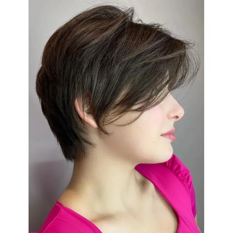 Short Wigs Straight Lace Front Wigs Synthetic High Quality Wigs
