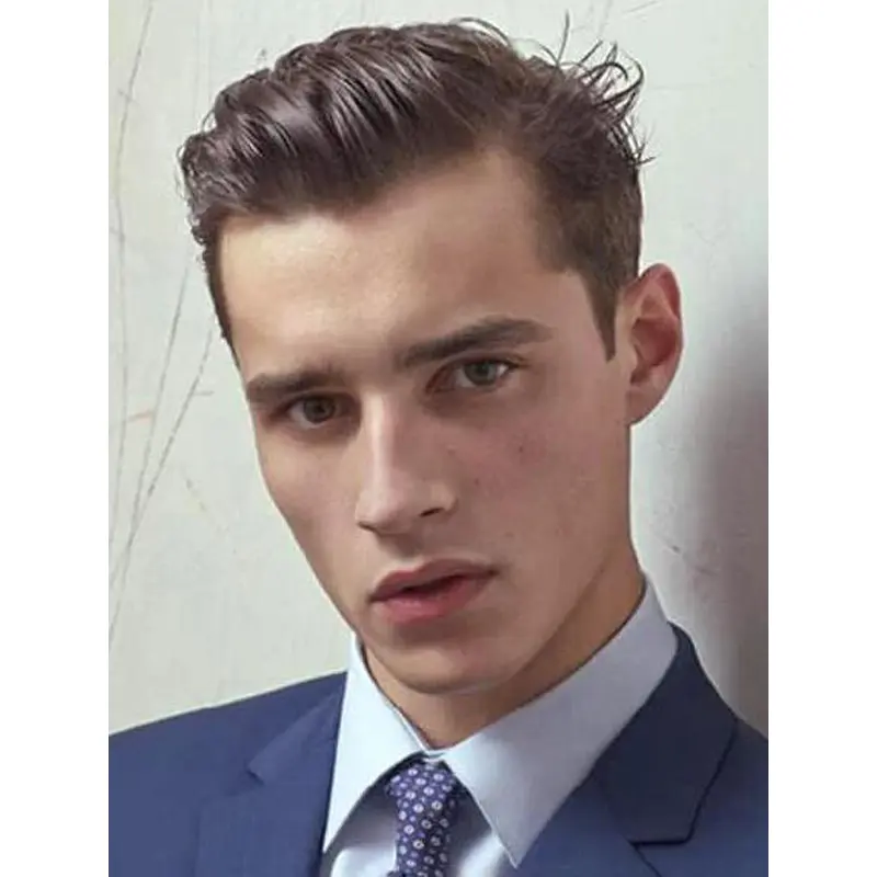 Synthetic Capless Brown Straight Amazing European Wigs