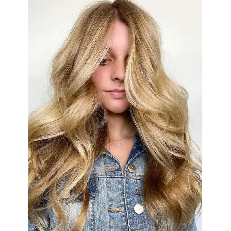 Long Blonde Wigs Discount Synthetic Wig Lace Wavy Long Wigs