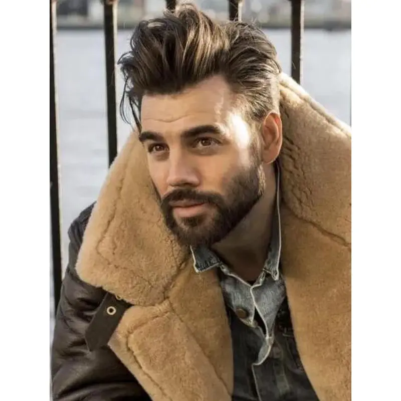 Straight Capless Synthetic Brown Convenient 6" Side Parted Wigs