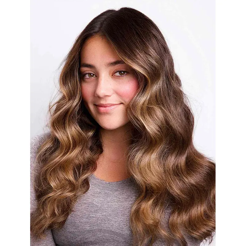 Long Brown Wigs Wavy Synthetic With Bangs Lace Wigs Affordable Long Wigs