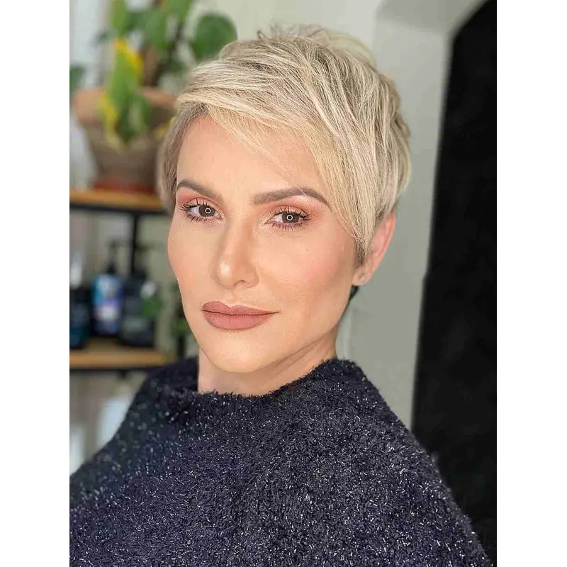 Short Pixie Wigs Synthetic Straight Wigs Lace Front Wigs