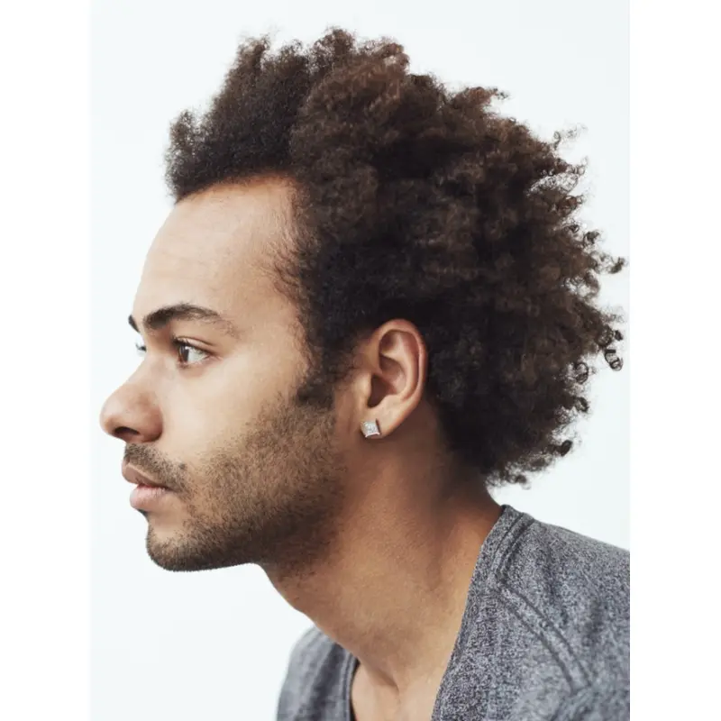 Short Wig For Men Layered Brown 6" Remy Human Wigs