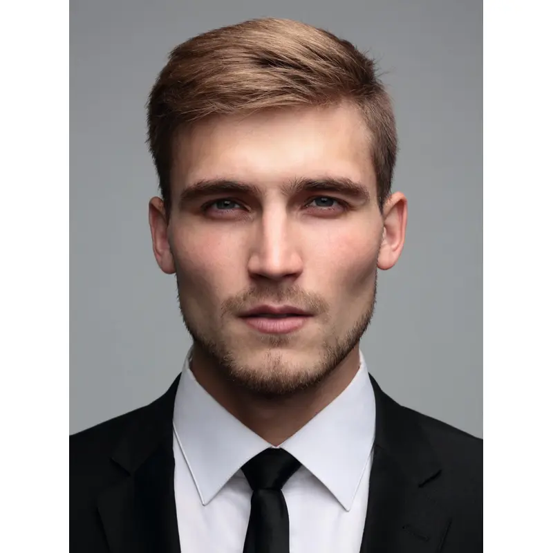 Mens Lacefront Wig Straight Brown Sythetic Wigs