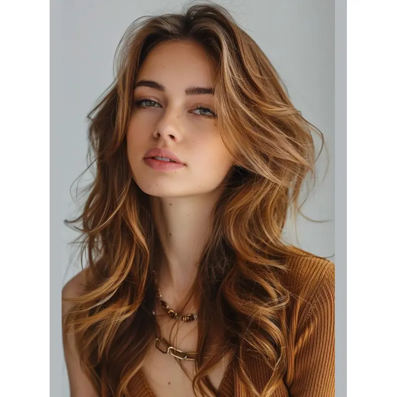 Long Wigs For Women Wavy Monofilament Layered 20" Wigs