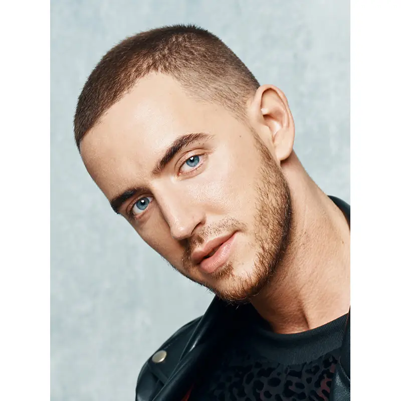 Real Men Wigs Sythetic Monofilament 4" Blonde Wigs