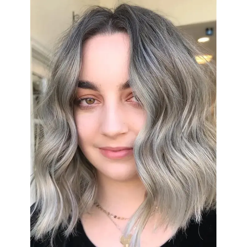 Wigs Medium Length Wavy Without Bangs Wigs Synthetic Lace Front Wigs