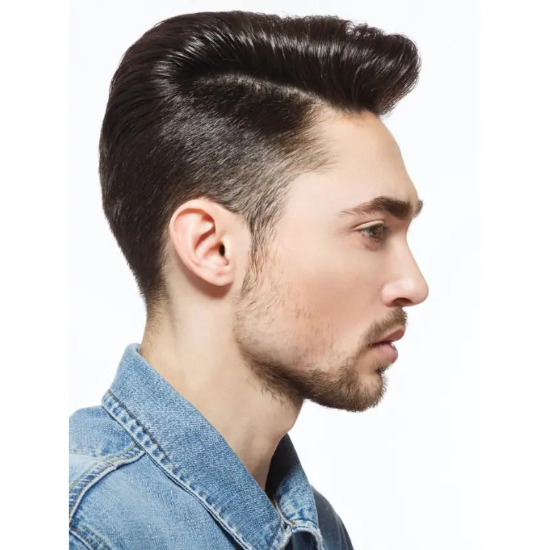 Real Wigs Men Boycuts Brown 4" Straight Wigs