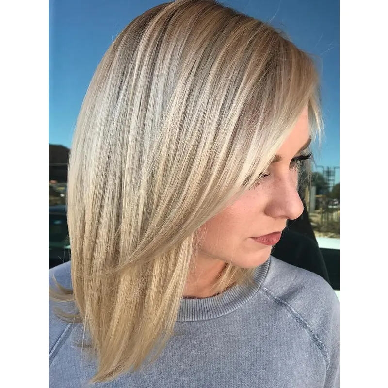 Medium Lace Front Wigs Blonde 10" Bobs Synthetic Wigs