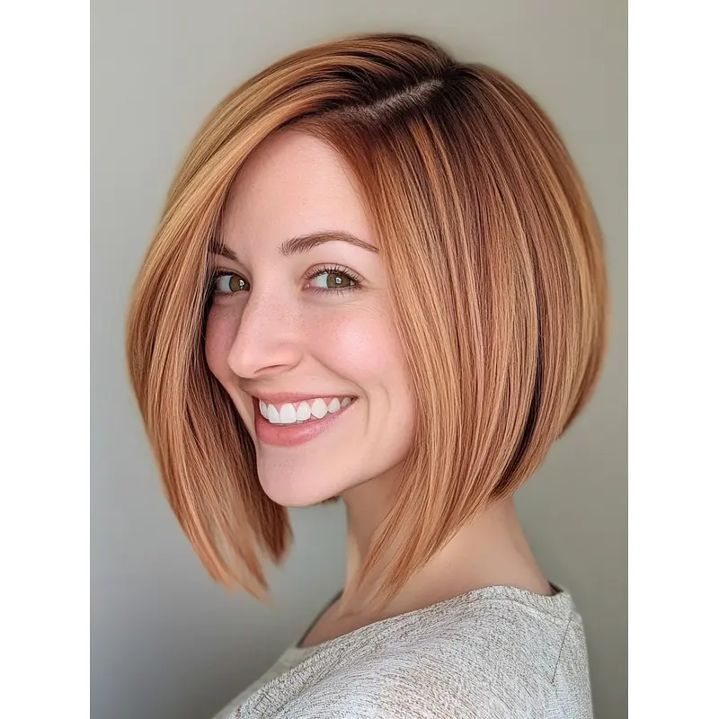 Blonde Bob Wigs 10" Straight Remy Human Hair Layered Wigs