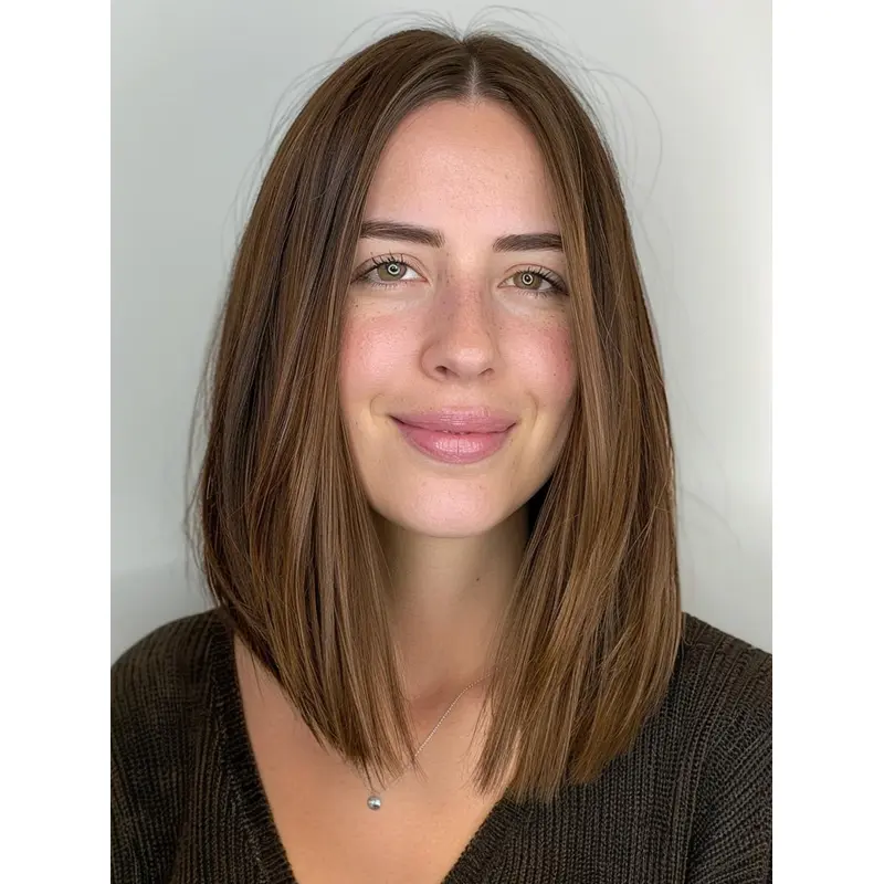 Bob Cut Wigs Women Lace Front 14" Synthetic Layered Straight Wigs