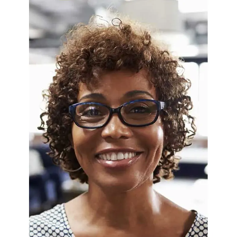 Natural Looking Short Wigs For African American Synthetic Wigs Lace Curly Wigs