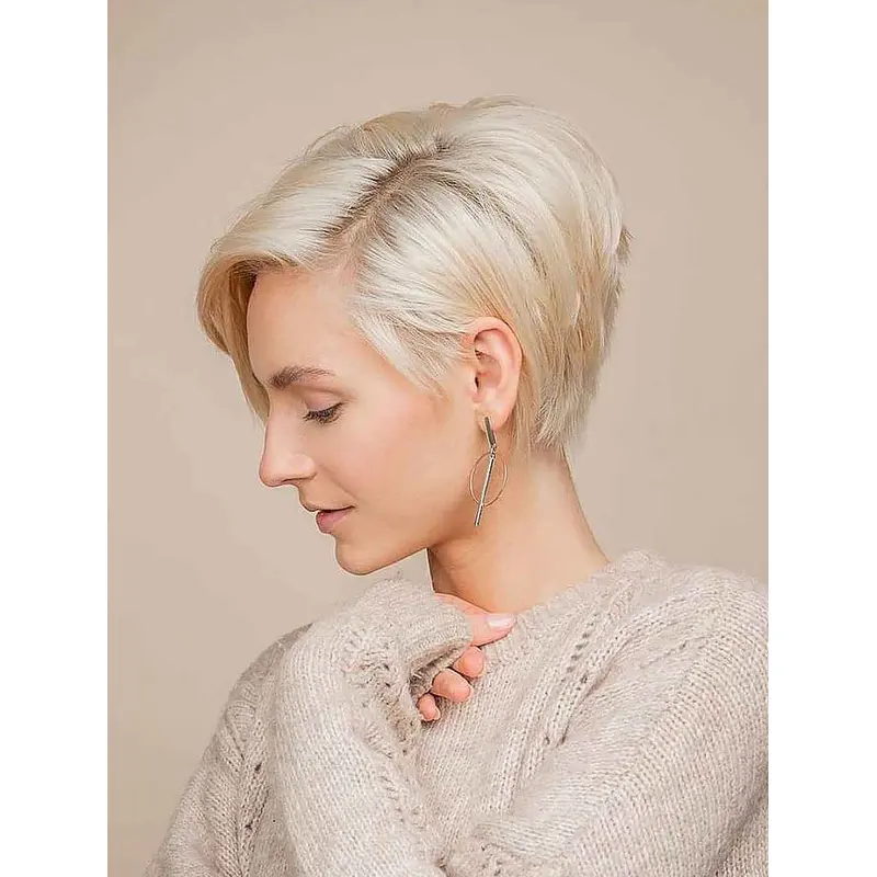 Short Hair Wigs Designed Straight Blonde Synthetic Wig Short Hair Wigs