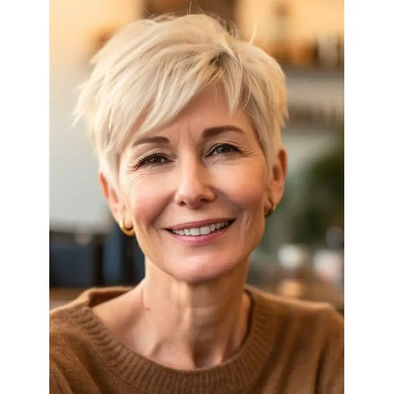 Short Natural Lace Front Wigs Blonde Straight 4" Wigs