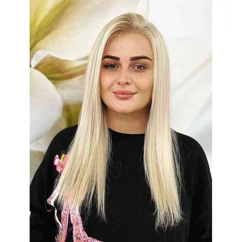 Long Straight Wigs Without Bangs Blonde Synthetic Wig Long Hair Wigs