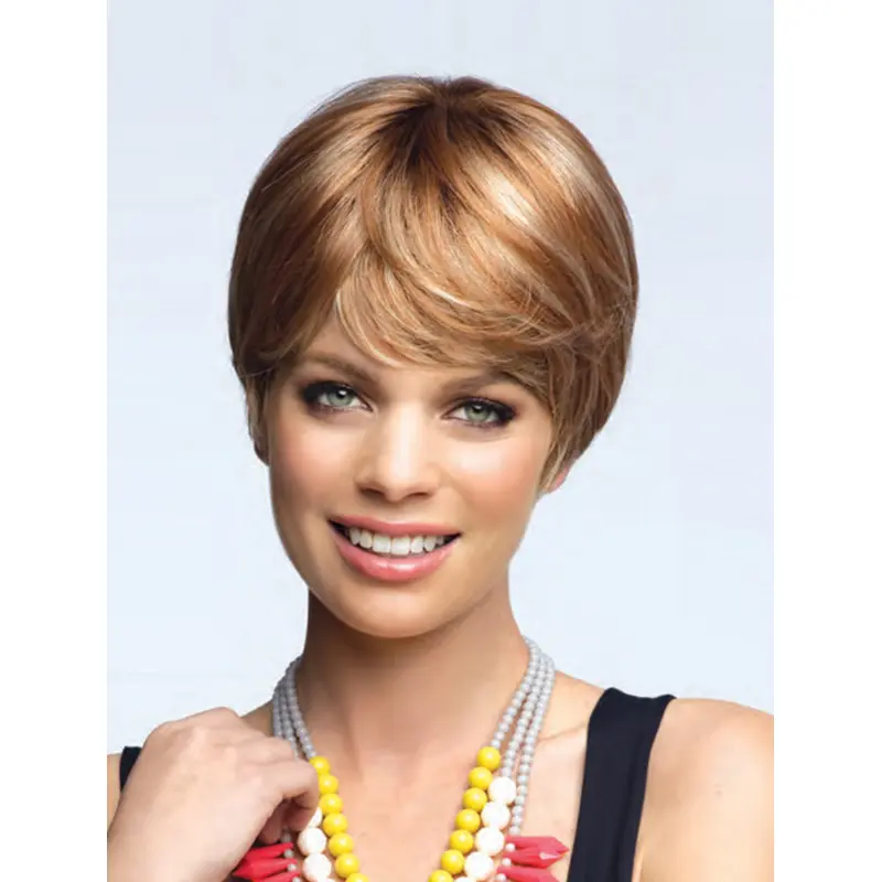 Blonde Straight Synthetic Best Short Wigs