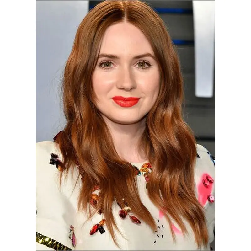 17" Full Lace Layered Blonde New Karen Gillan Wigs