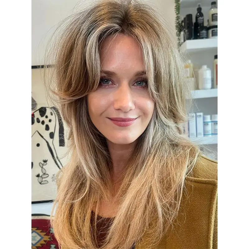 Long Sexy Wigs Wavy Monofilament Layered 20" Wigs