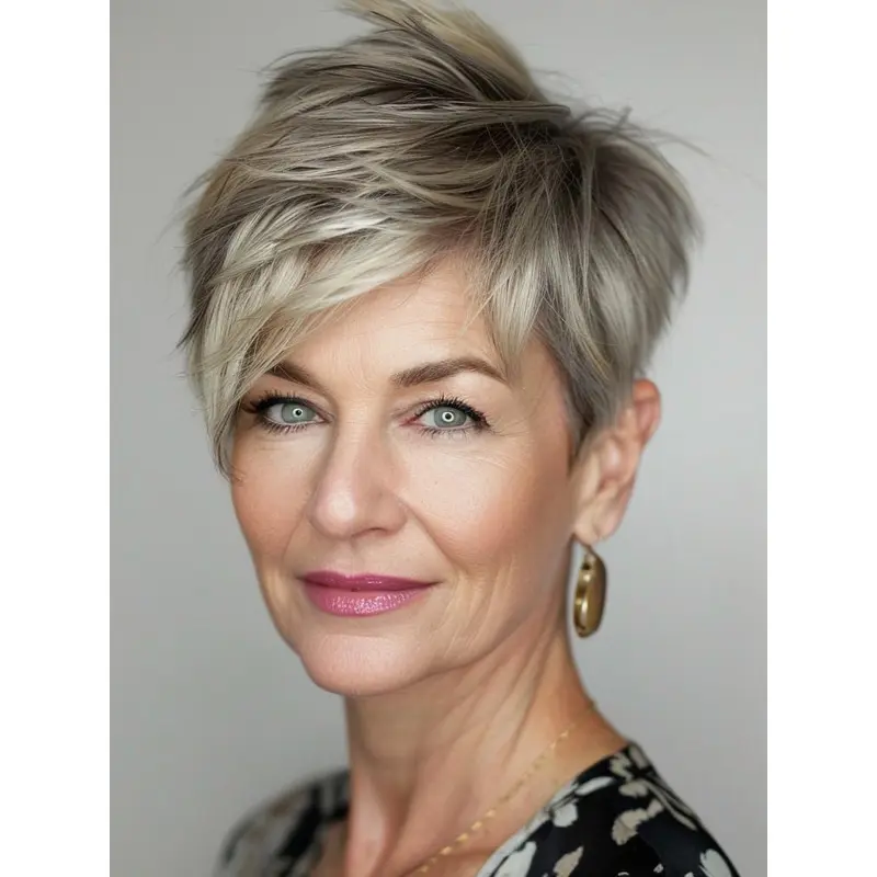 Short Pixie Blonde Wigs 4" Straight Boycuts Wigs