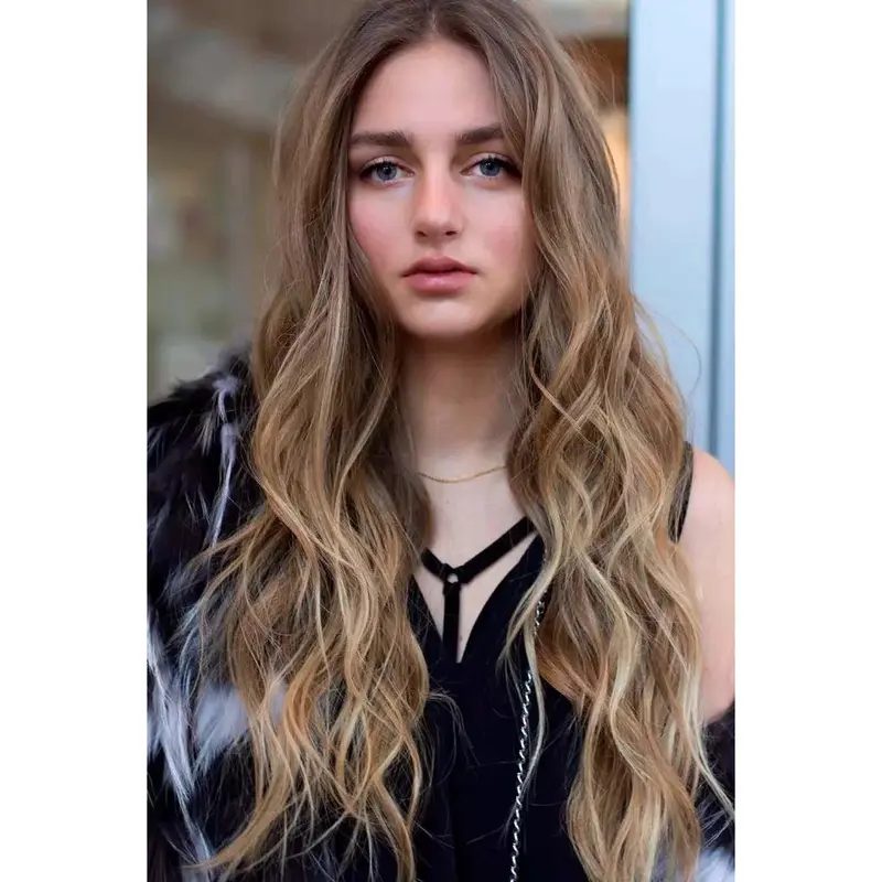 Wigs For Women Lace Front Layered Wigs Synthetic Long Wigs