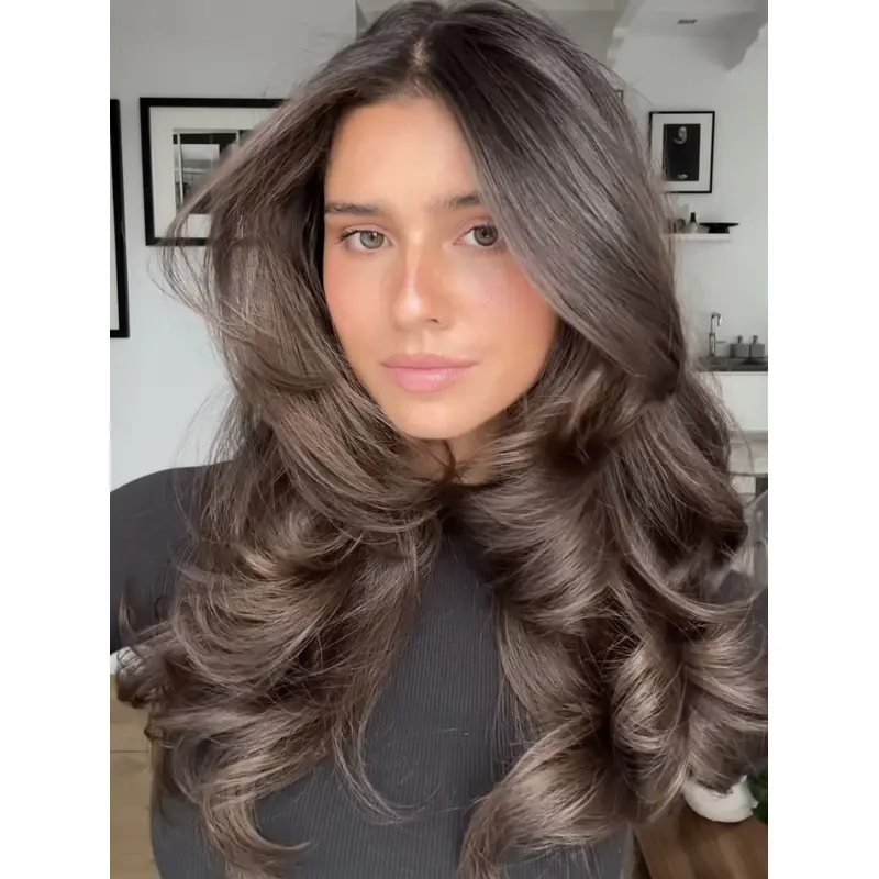 18" Lace Front Without Bangs Long Wigs With Human Hair