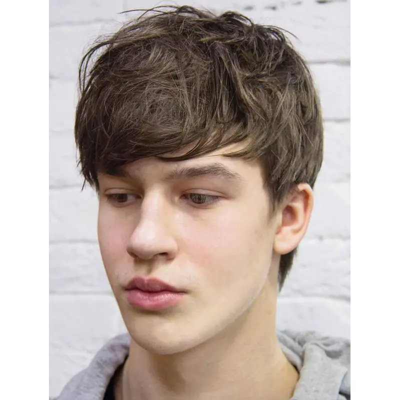 Capless Blonde Wavy Synthetic Short Spiky Bowl Men Wigs