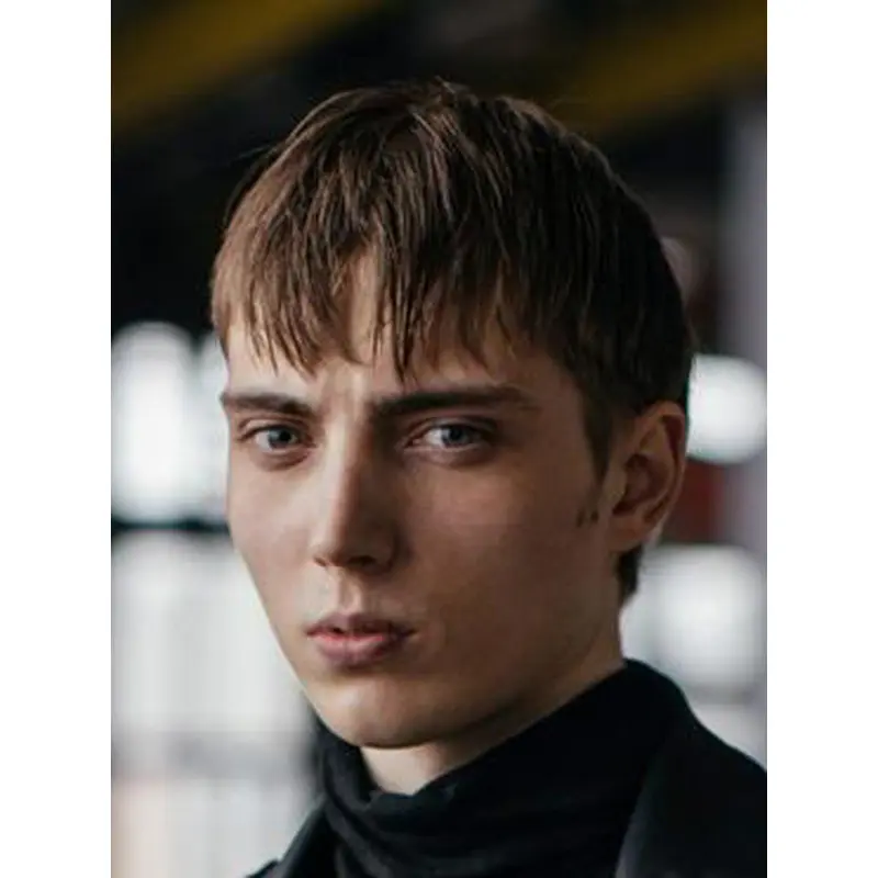 Male Lace Front Wig 4" Straight Brown Synthetic Wigs