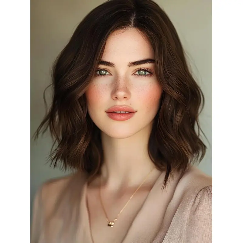 Medium Length Wig Styles Synthetic Lace Front 12" Wavy Wigs