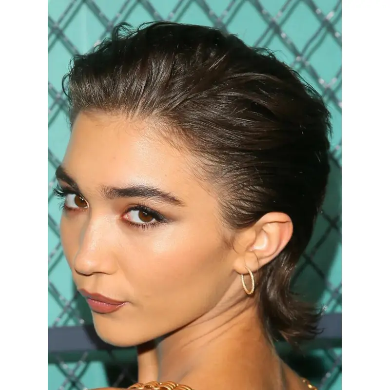 Lace Wig Glue Lace Front Brown Synthetic Cropped Straight Popular Bixie Wigs