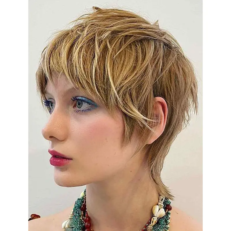 Short Hair Wigs Synthetic Lace Front Blonde Wig Straight Best Short Wigs