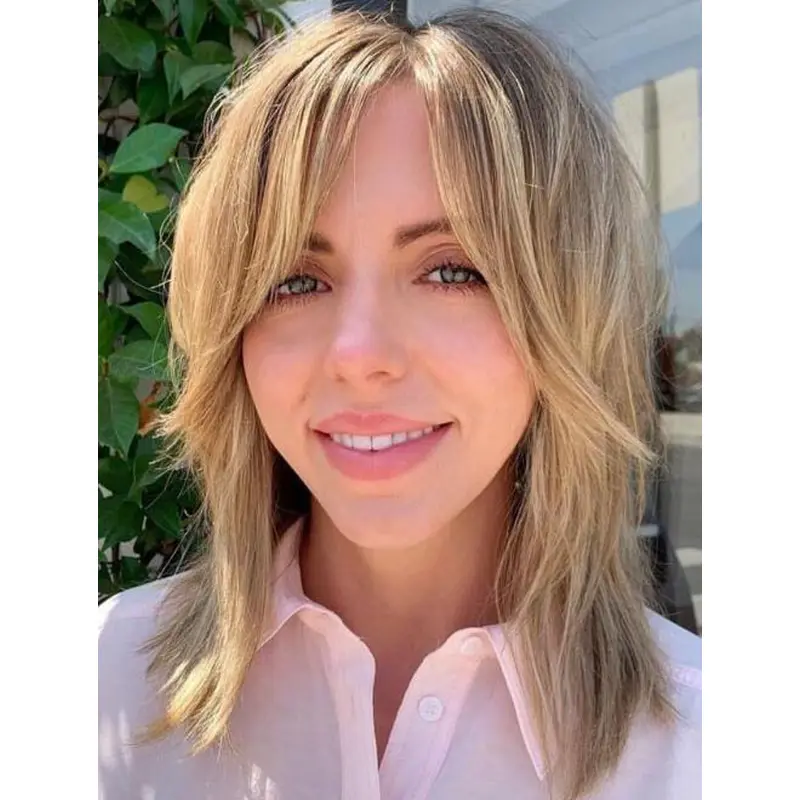 Blonde Lace Front Wigs Straight Wigs Layered Blonde Wigs