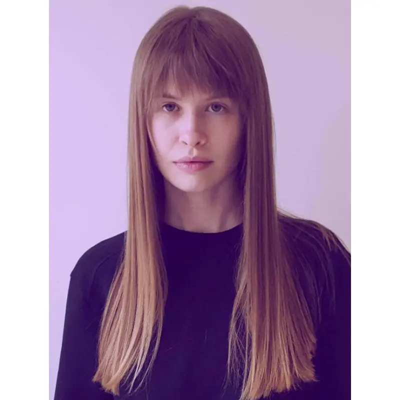 Long Straight Wigs Synthetic Lace With Bangs Blonde Wig Long Wigs