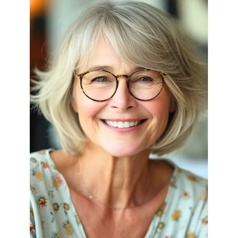 Short Bob Lace Front Wigs Blonde Wavy 8" Wigs