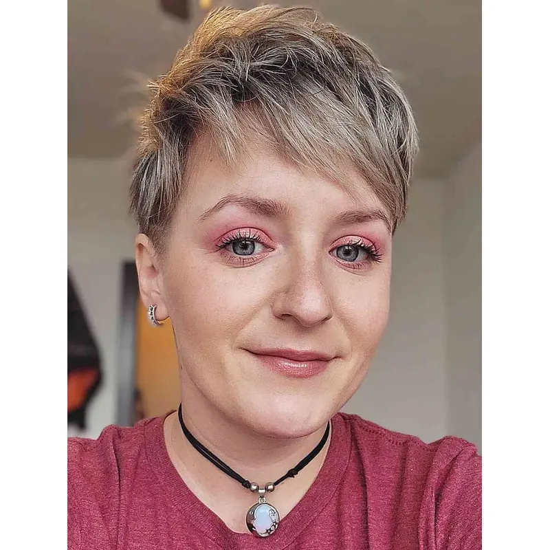 Short Wavy Wigs Fabulous Cropped Blonde Wig Boycuts Balayage Wigs Very Short Wigs