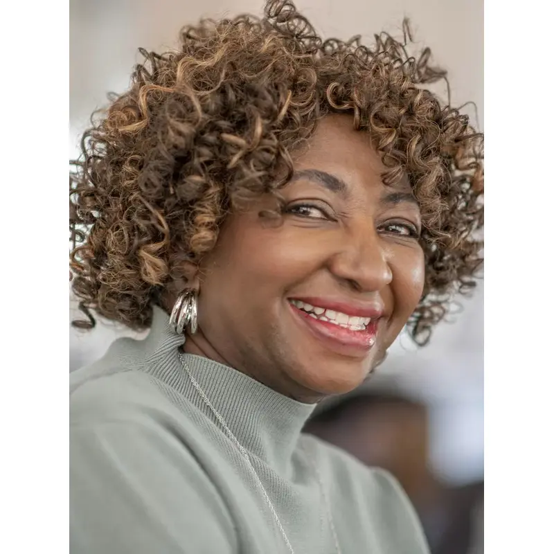 Short Wigs For African American Women Brown 8" Without Bangs Wigs