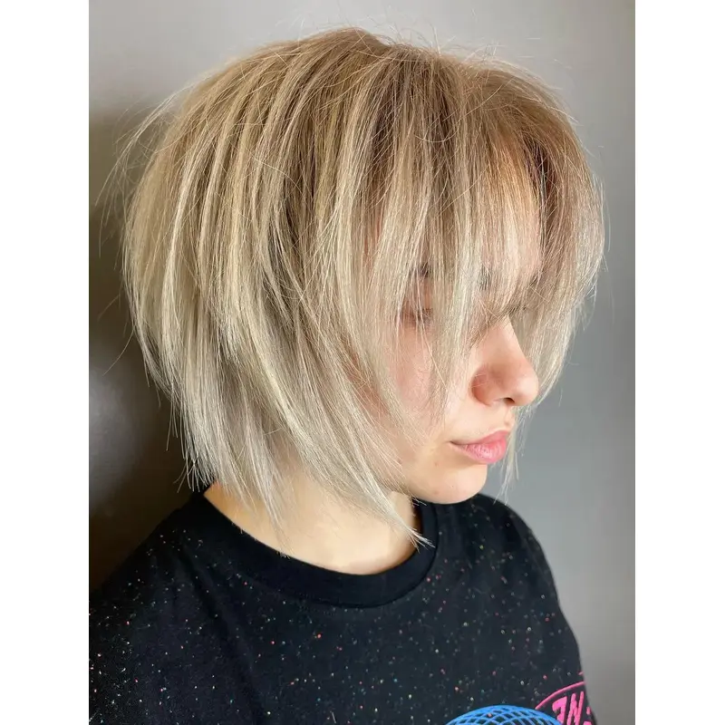 Short Bob Wigs Lace Natural Wigs Synthetic Chin Length Wigs