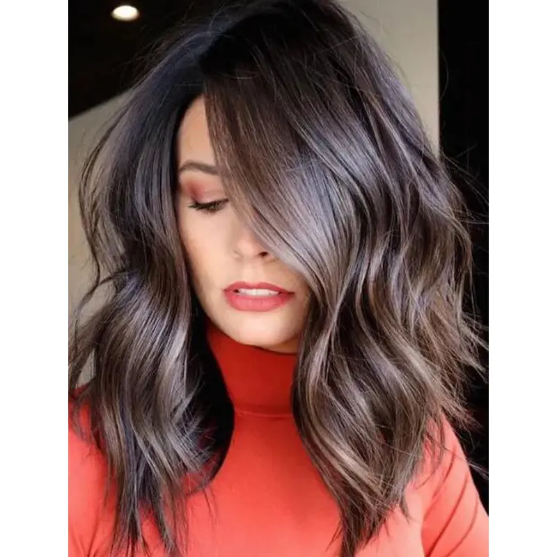 Cheap Party Wigs Synthetic Long Lace Front Wavy Shaggy Layers Wigs