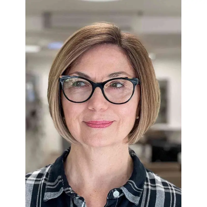 Short Hair Wigs Straight Beautiful Wigs Synthetic Chin Length Wigs