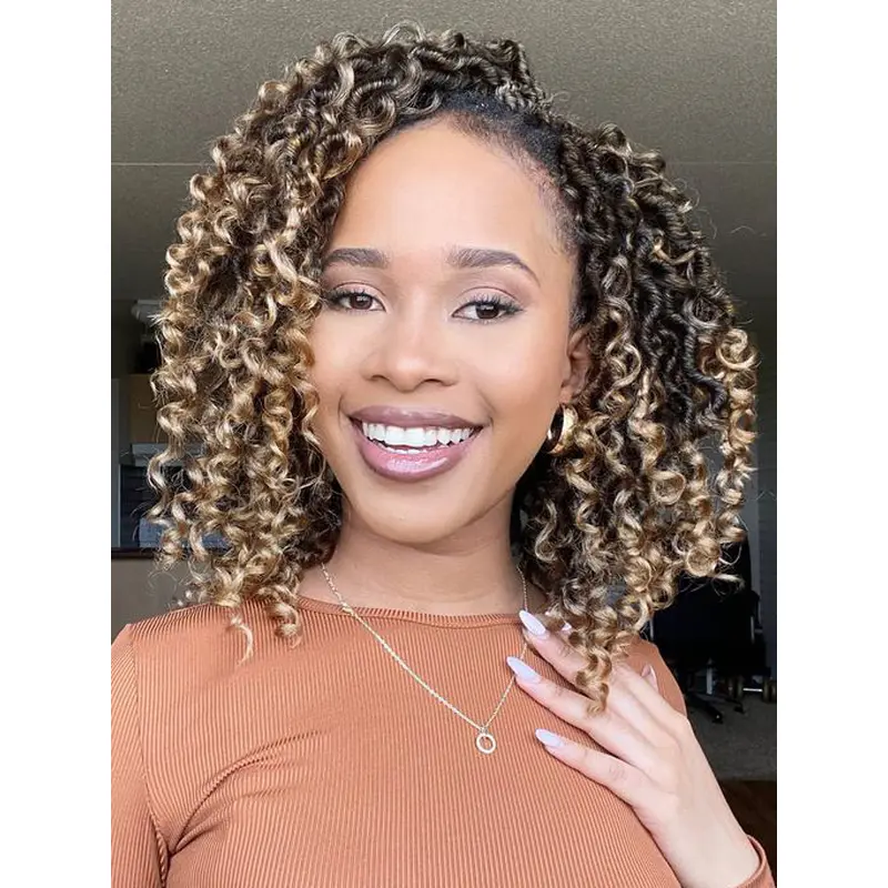 Synthetic Wigs African American Monofilament 12" Kinky Wigs