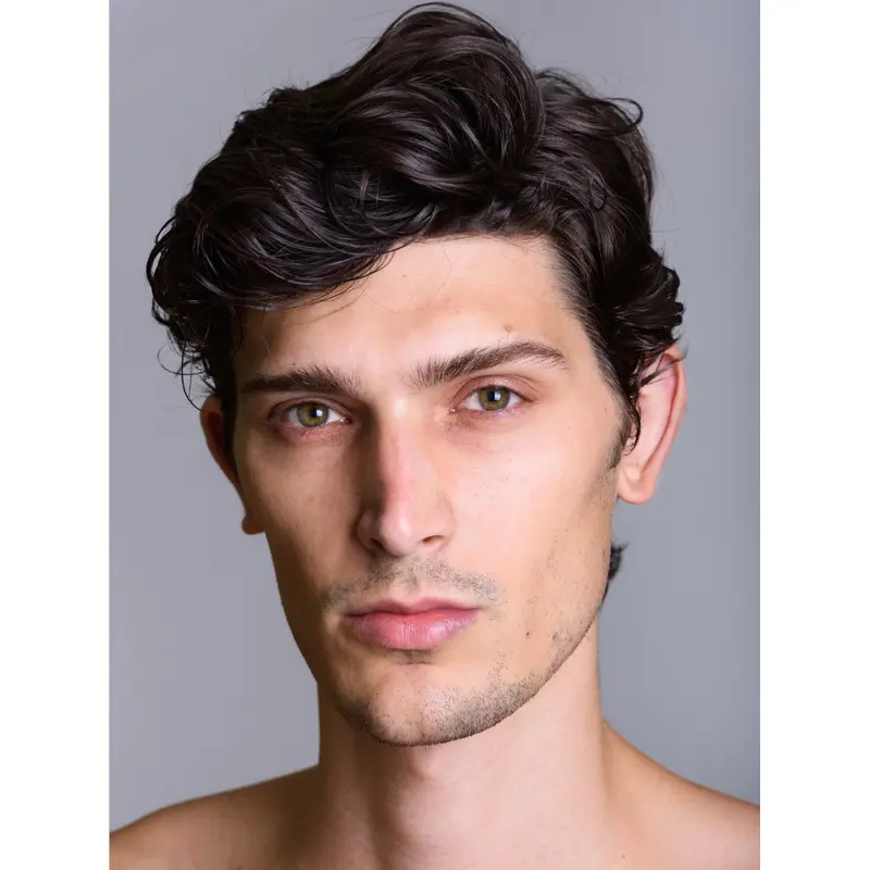 Wig For Old Man Boycuts Brown 4" Curly Wigs