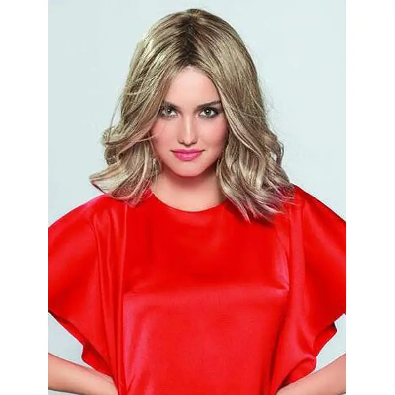 14" Wavy Monofilament Blonde Amazing Synthetic Wigs Women