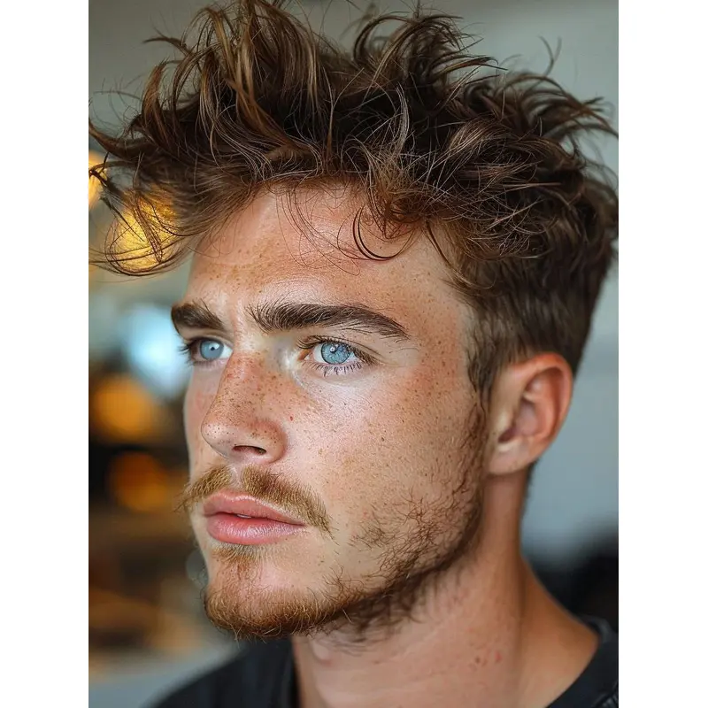 Wig For Man Price Wavy Monofilament 4" Sythetic Wigs