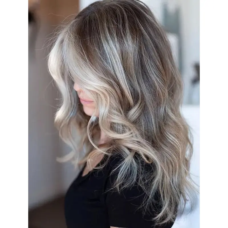 Long Hair Wigs Synthetic Long Blonde Lace Wigs Long Layered Wigs