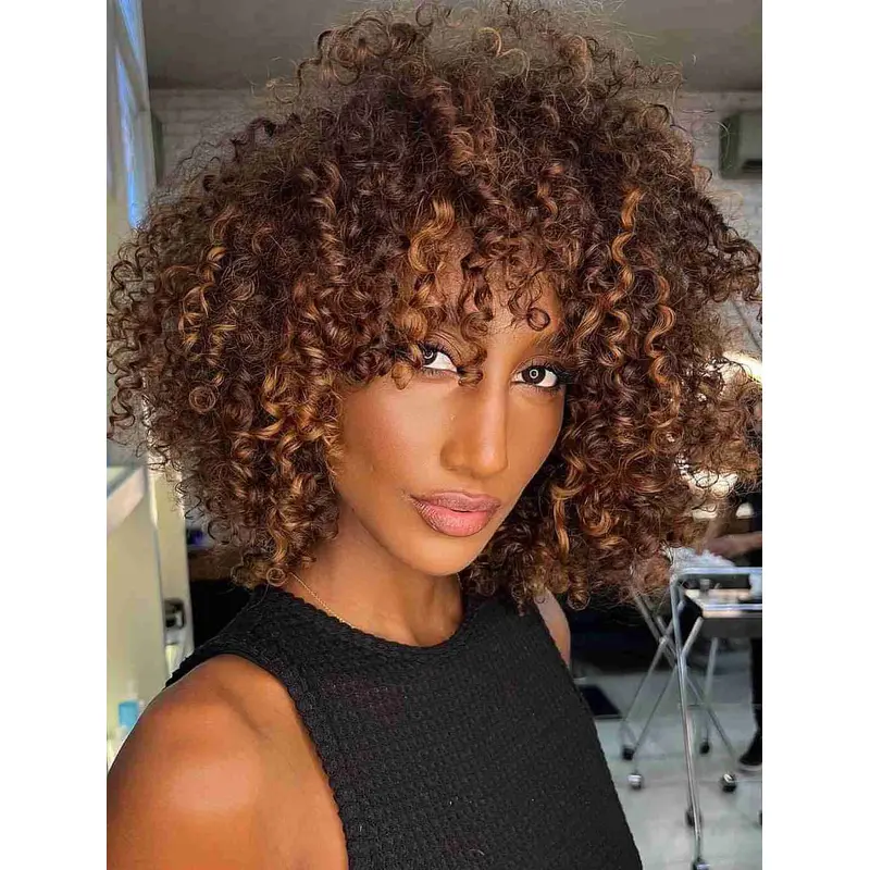 Natural Wigs For Black Women Lace Front Layered Wigs Shoulder Length Synthetic Wigs