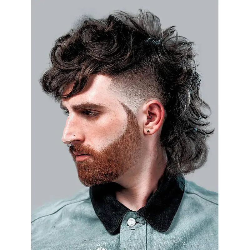 Curly Wigs For Men 10" Lace Front Sythetic Wigs