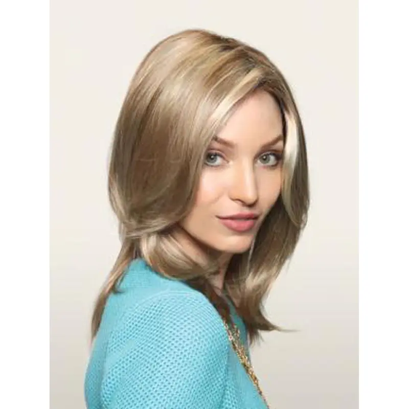 Perfect Blonde Straight Long Monofilament Wigs