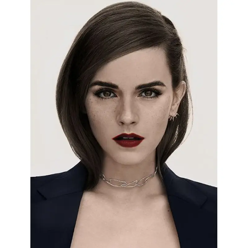 Synthetic Chin Length Lace Front 12" Emma Watson Wigs
