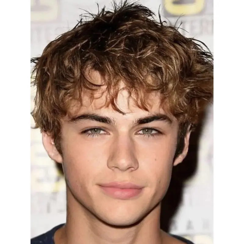 Male Lace Front Boycuts 4" Cropped Blonde Wigs