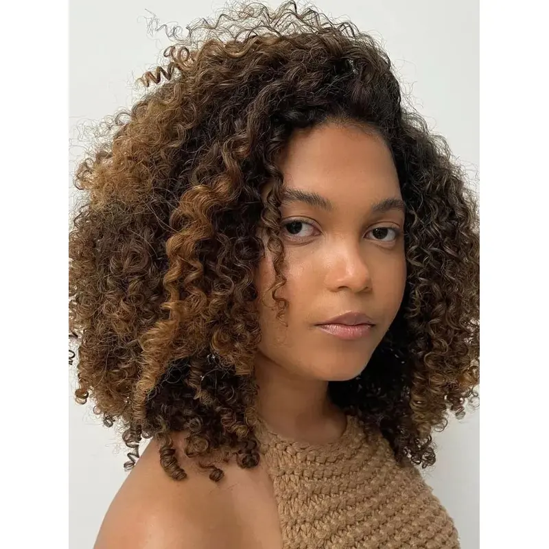African American Women Wigs 12" Kinky Synthetic Wigs